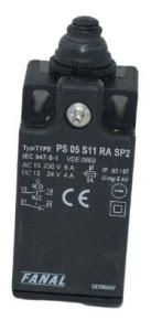 Positionsschalter PS05S11RASP2, rastend, 1Ö, 1S